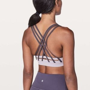 NWT Purple Lululemon Energy Bra SE Peek